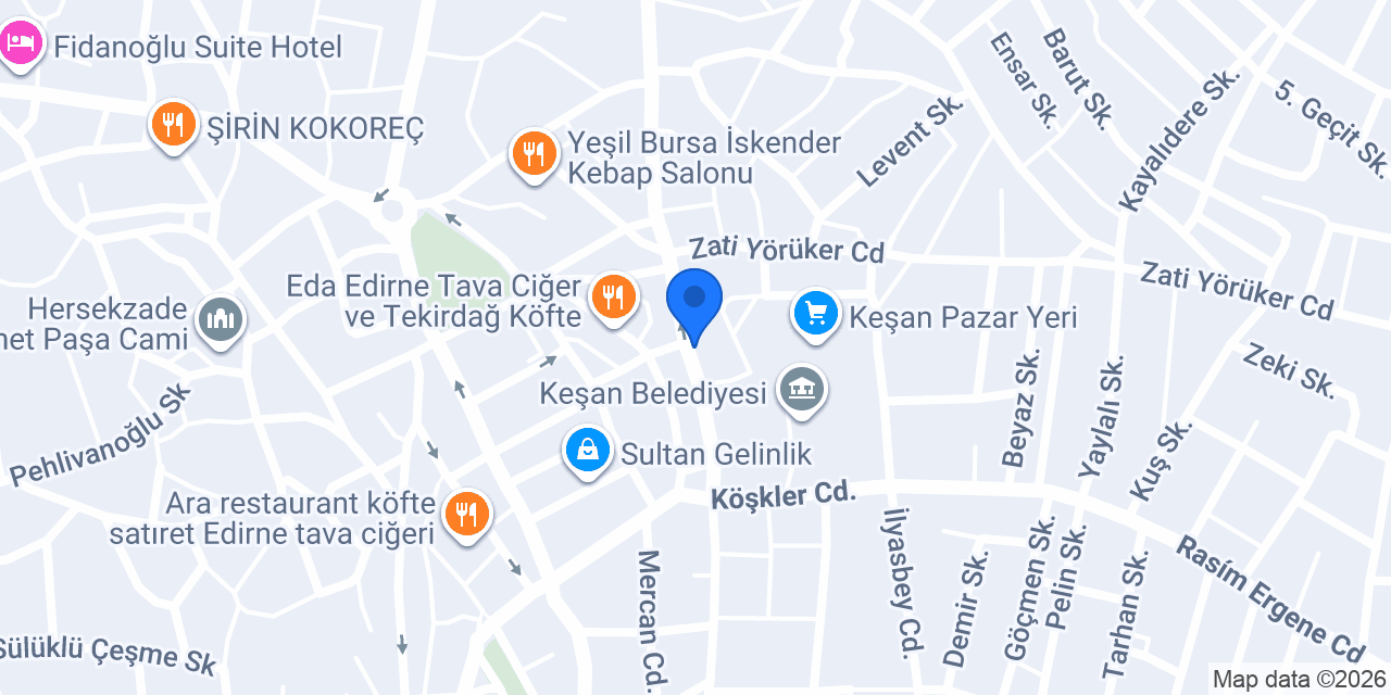 Yiğit Isı Tesisat konumu