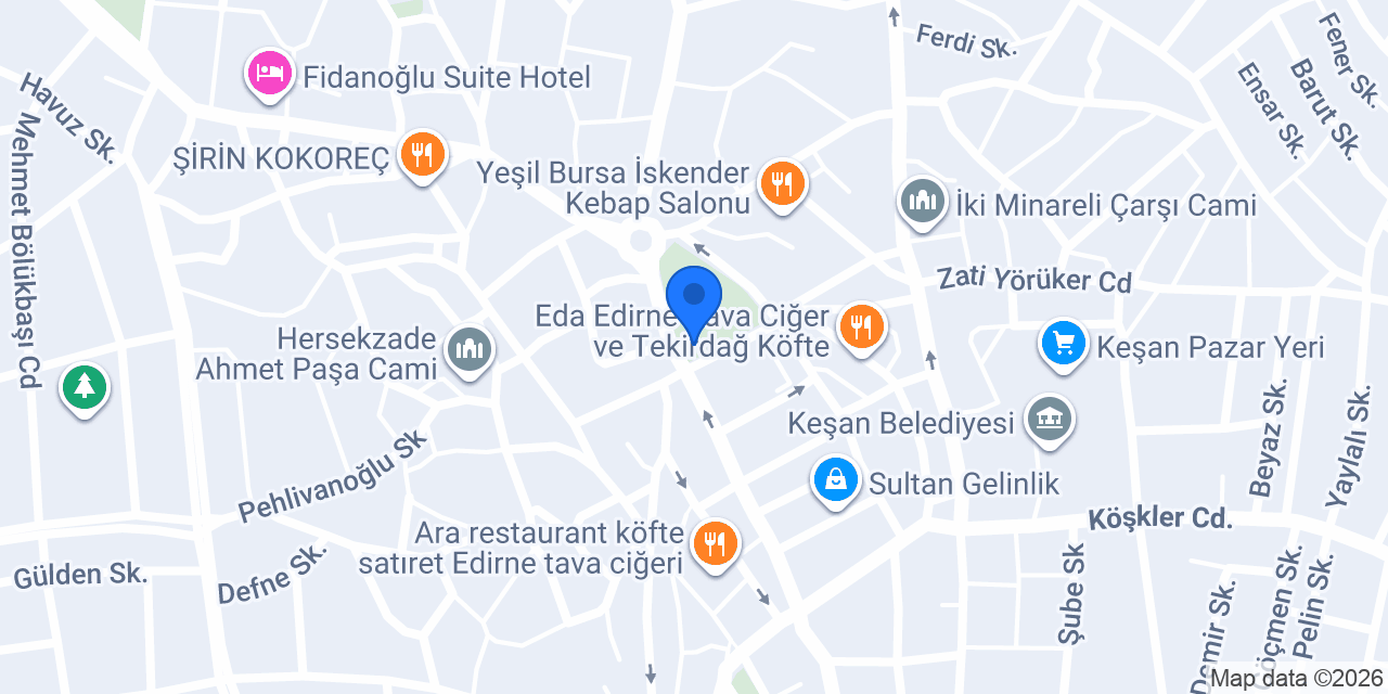 Palmiye lounge konumu