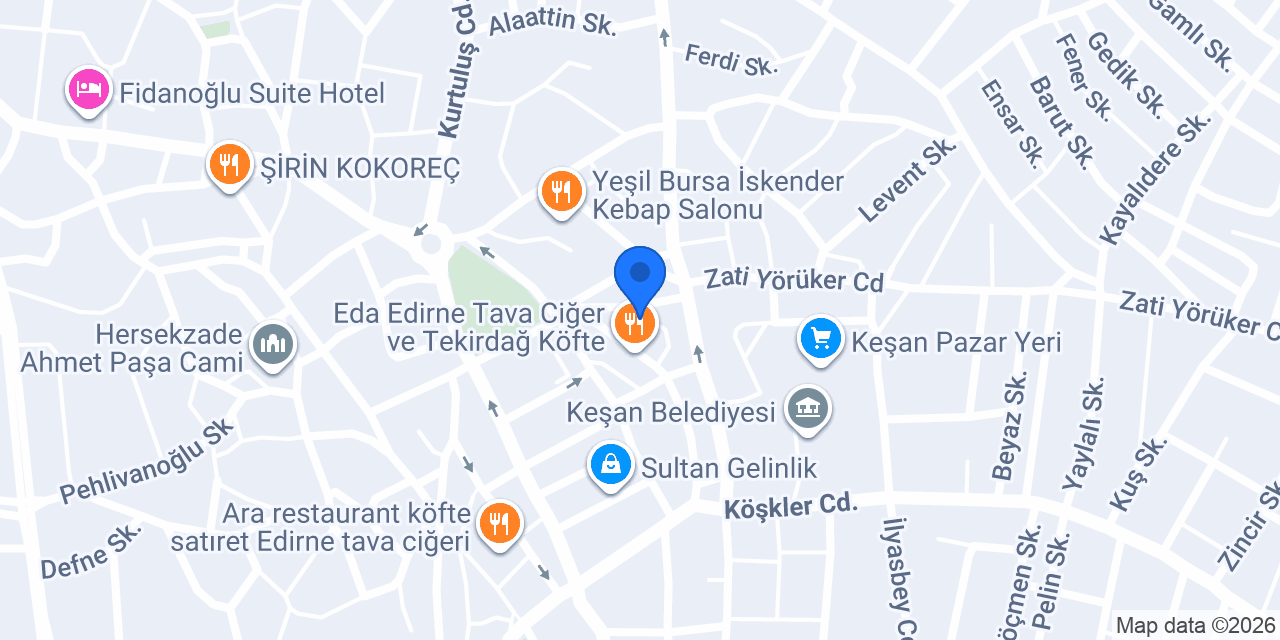 Keşan Sirius Masaj Salonu konumu