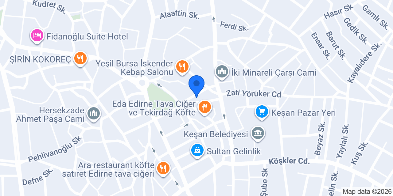 Güven Kasap (Satır Et) konumu