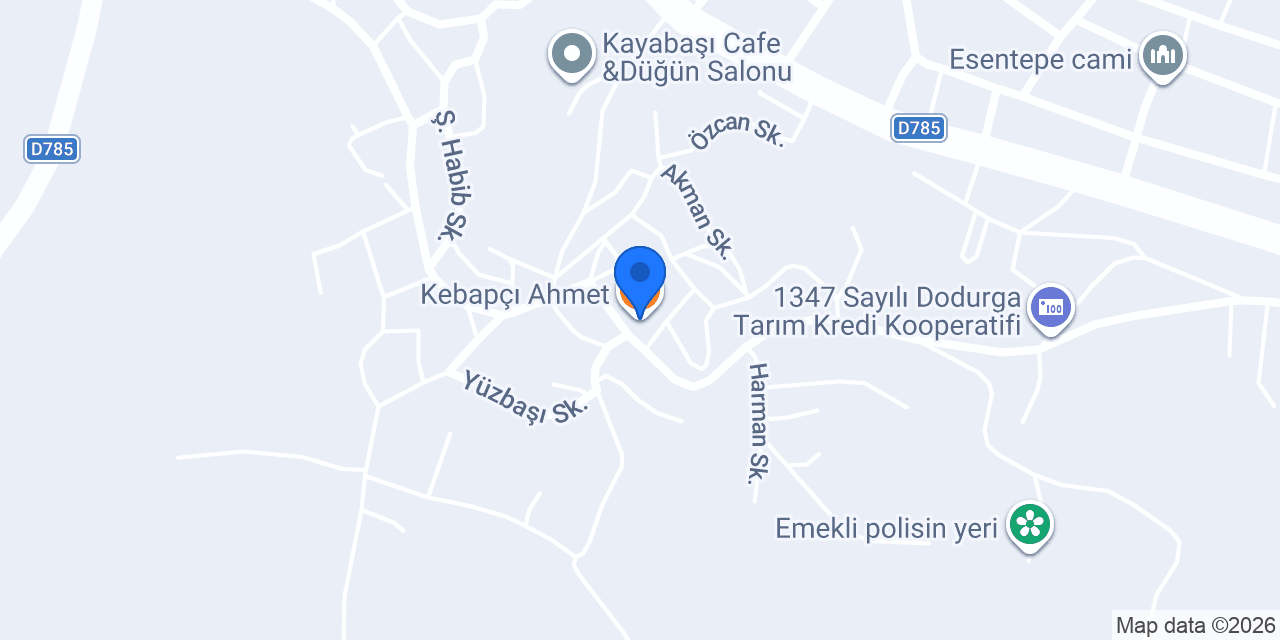 Kebapçı Ahmet konumu