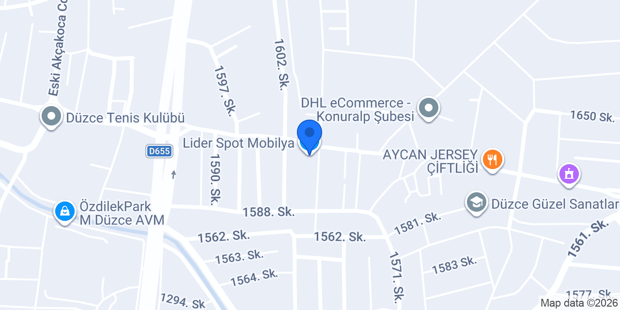 Lider Spot Mobilya konumu