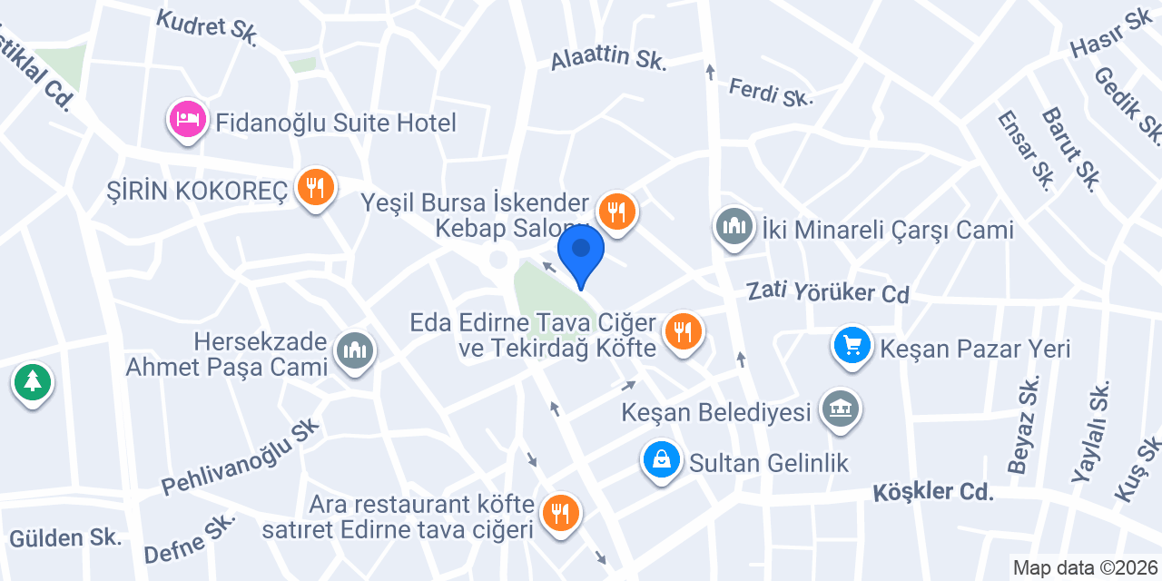 Beyaz Badem konumu