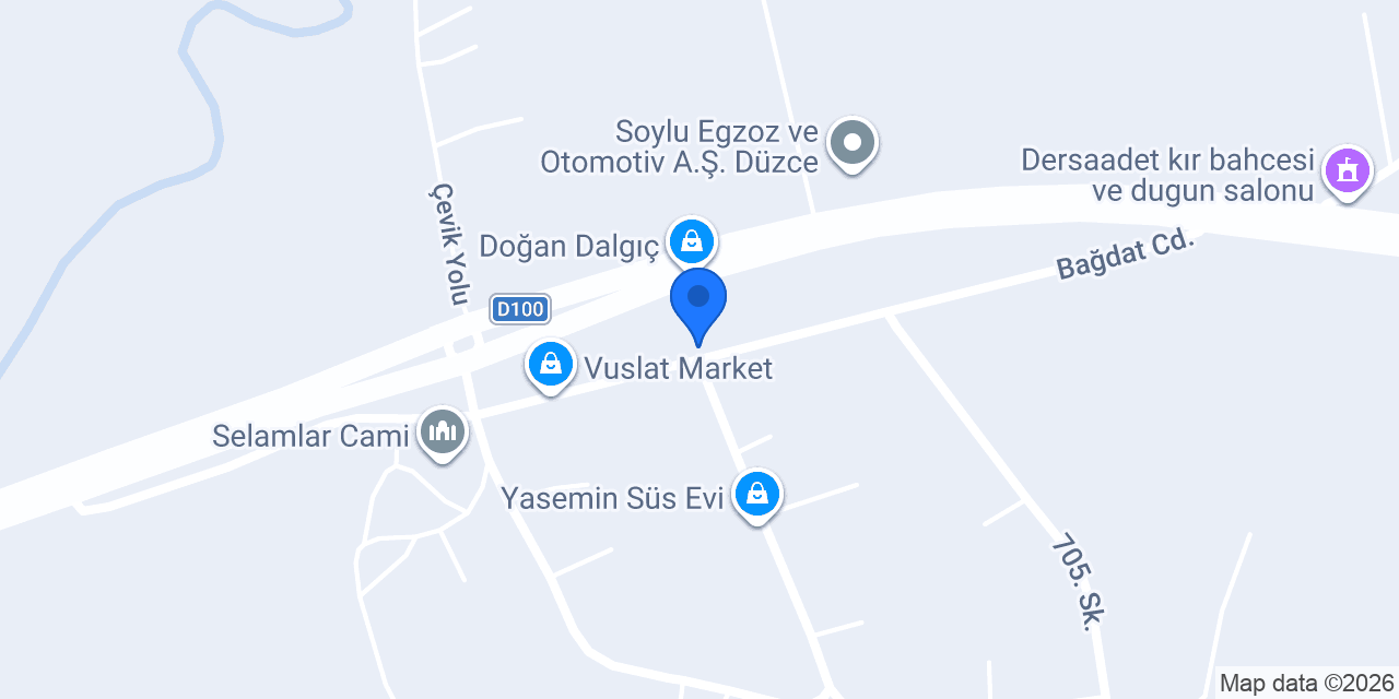 Namet Düzce Tesisleri konumu