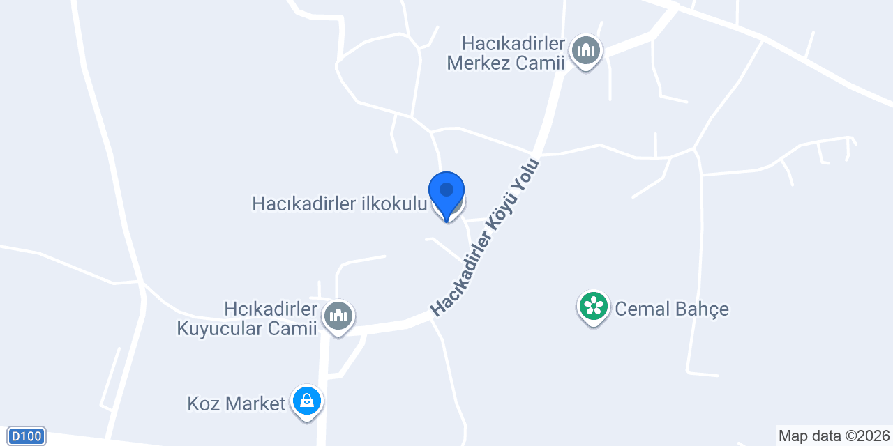 Hacıkadirler ilkokulu konumu