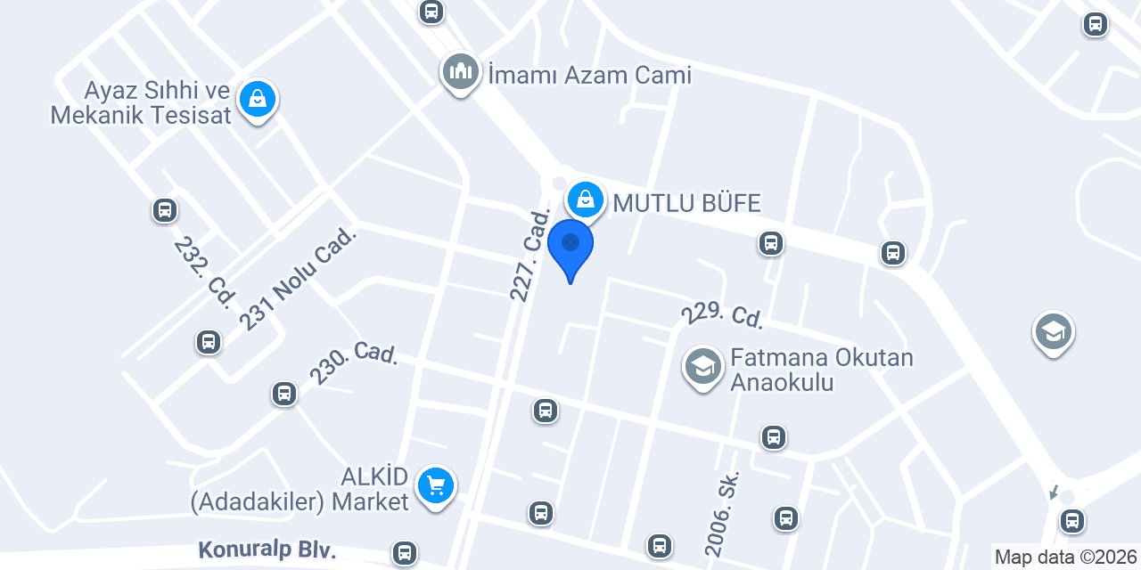 Akay karavan servis(Mobil) konumu