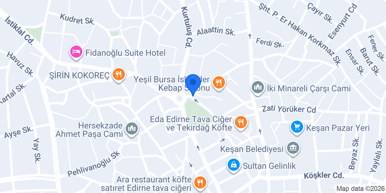 Terminal Taksi konumu