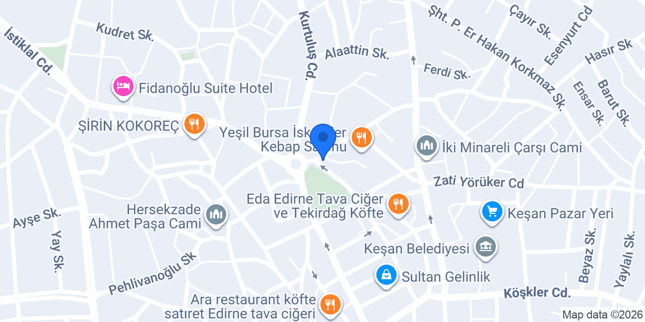 Volkan Turizm konumu