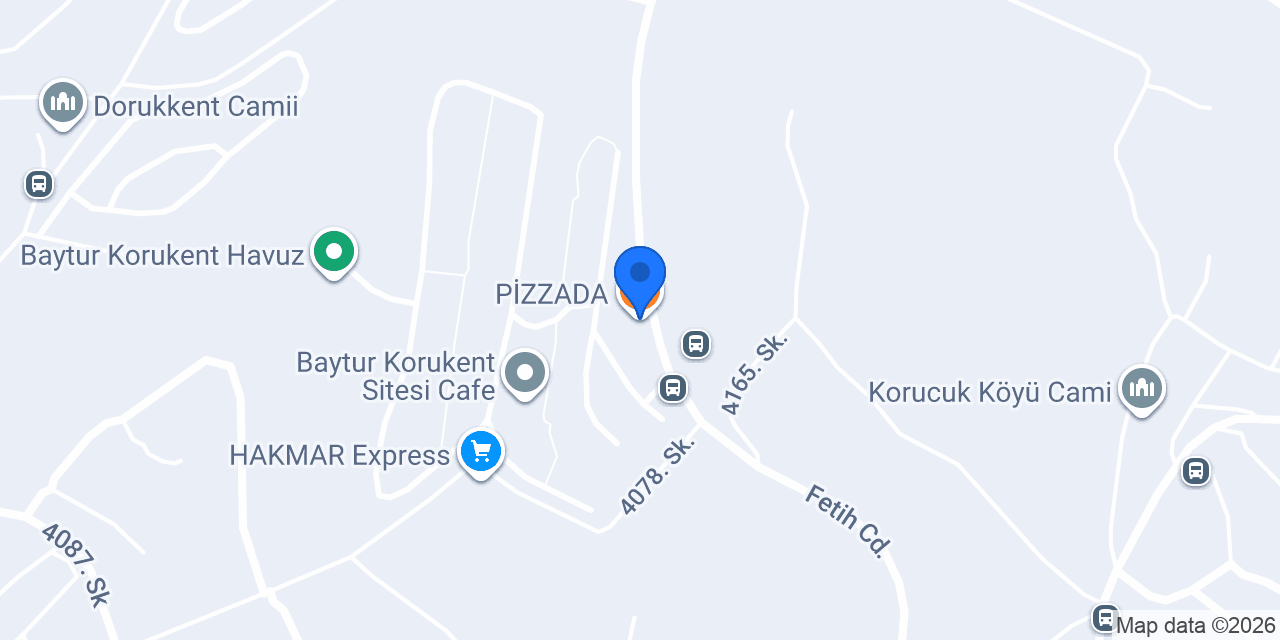 PİZZADA konumu