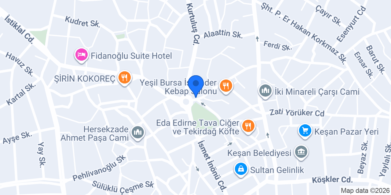 USLU RENT A CAR konumu