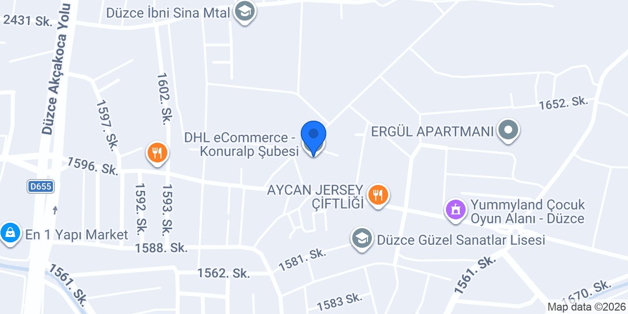 DHL eCommerce - Konuralp Şubesi konumu