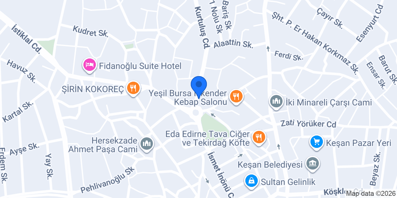 Furkan Erkek Kuaförü konumu