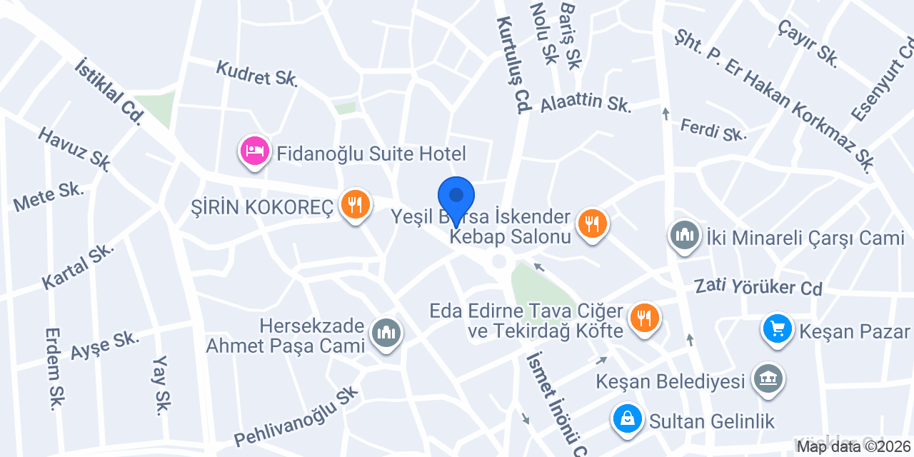 Koru Elektrik Aydınlatma konumu