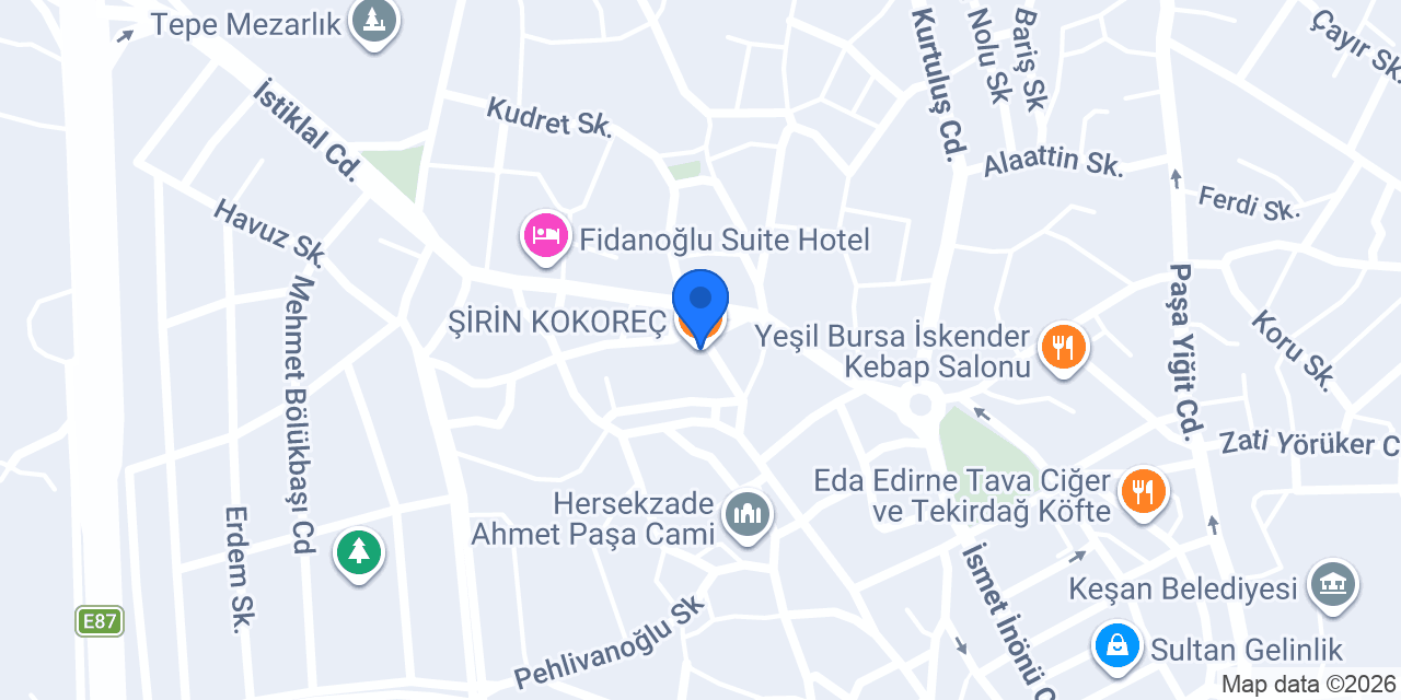 ŞİRİN KOKOREÇ konumu