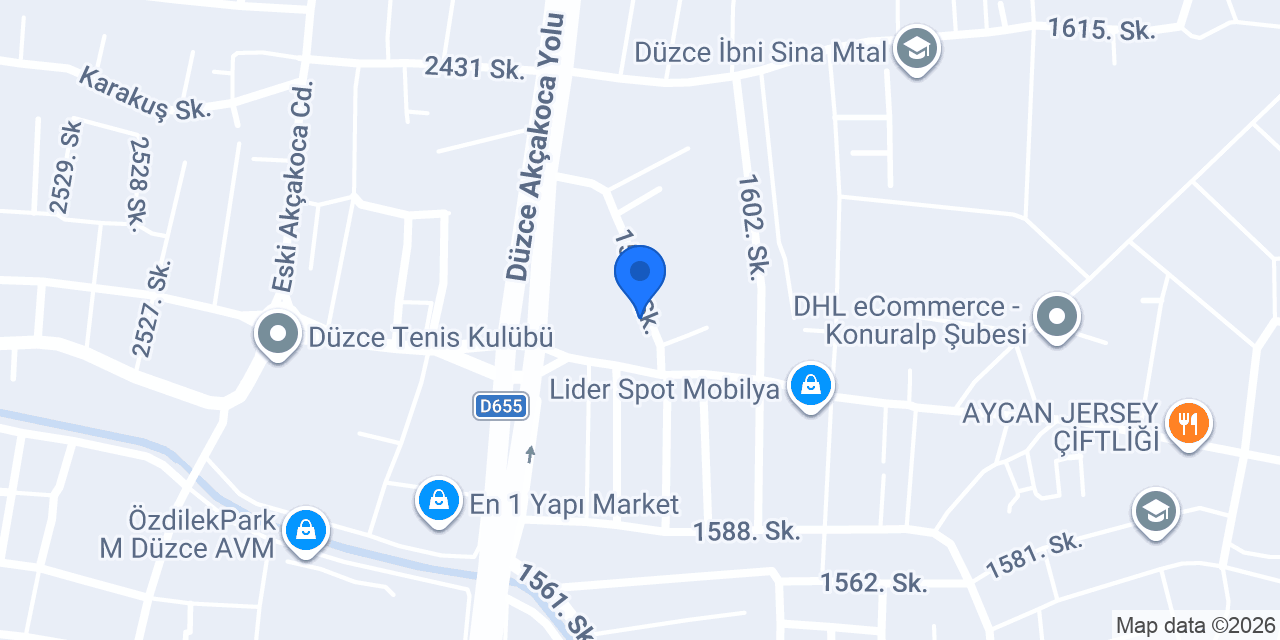 Düzce Nagihan Temizlik konumu