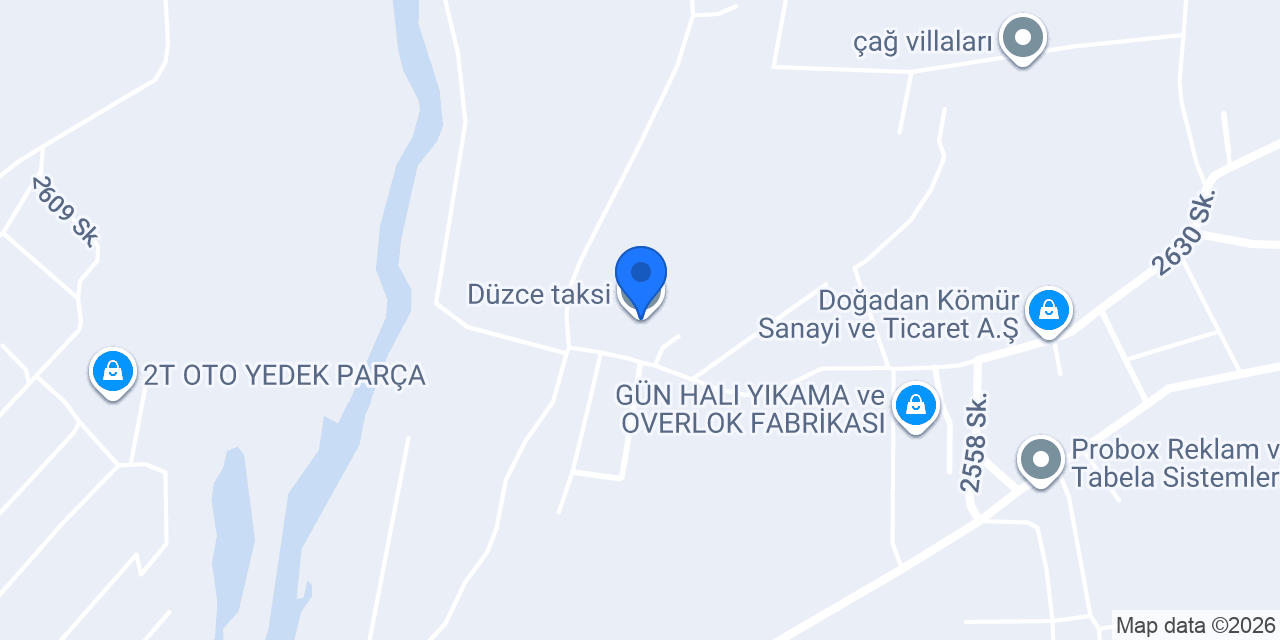 Düzce taksi konumu