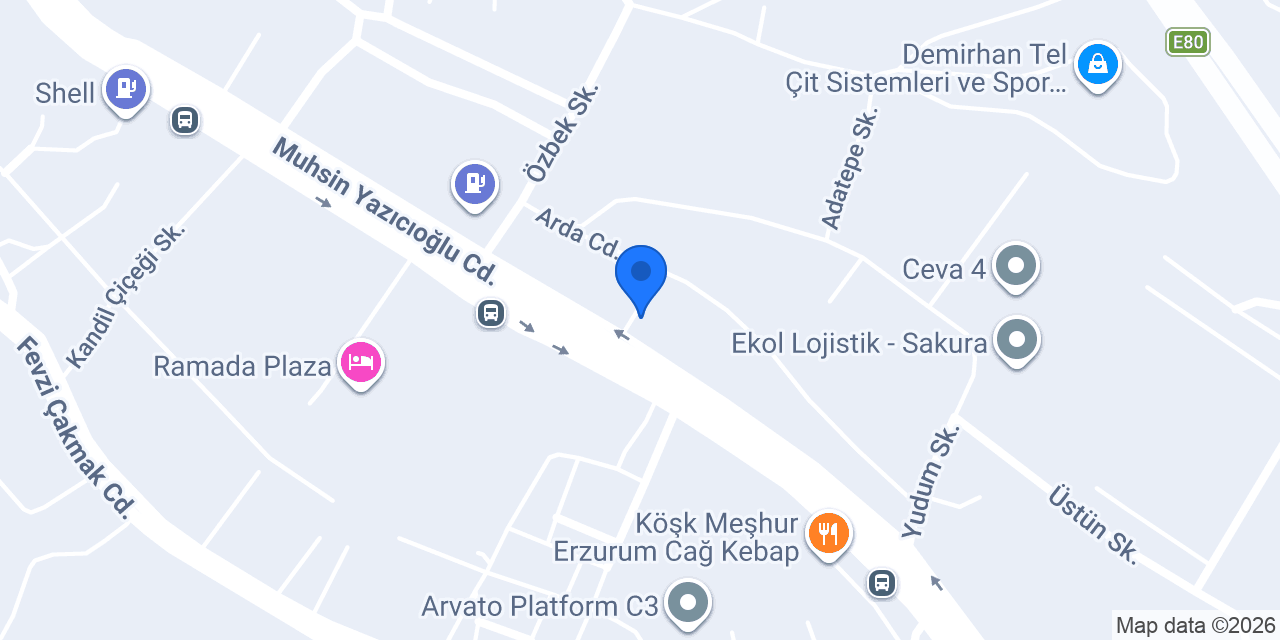 Eroğlu Palet konumu