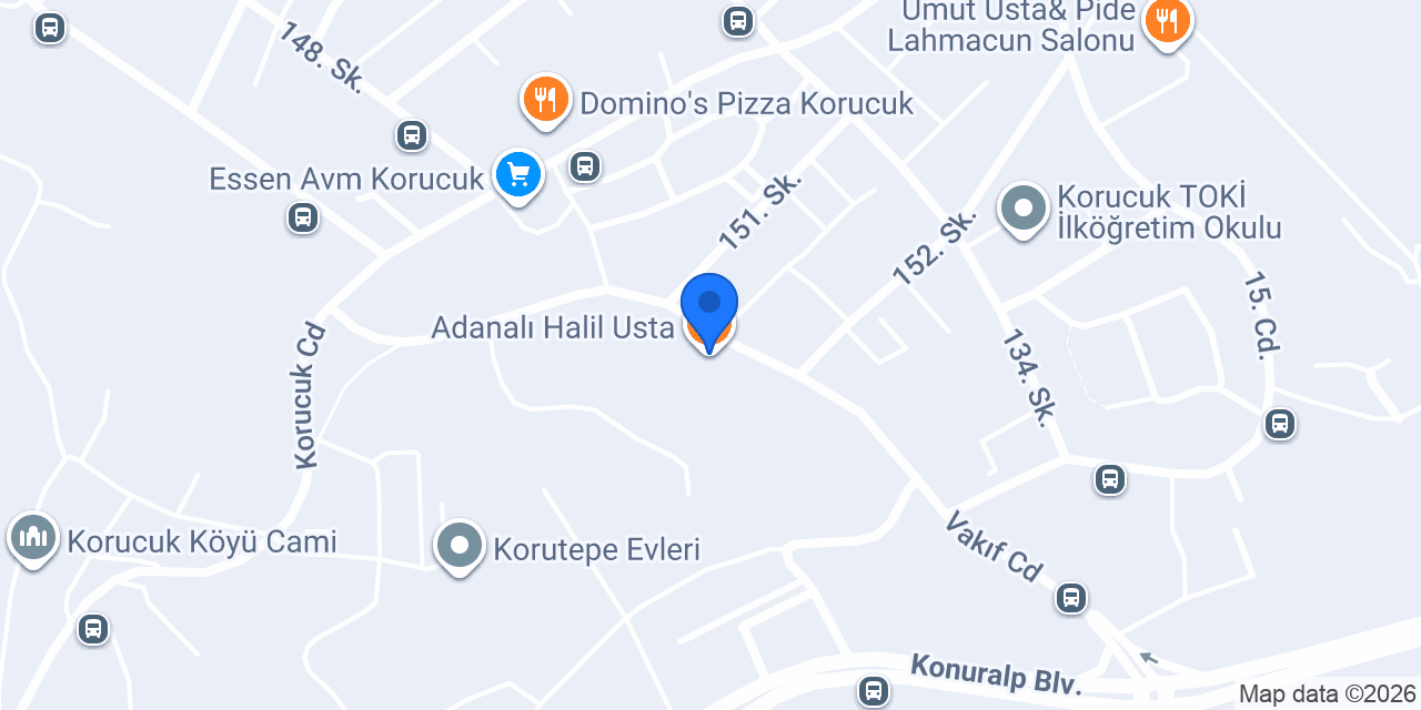 Adanalı Halil Usta konumu
