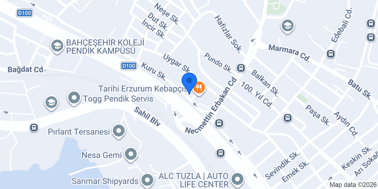 Anadolubank Tuzla E5 Şubesi konumu