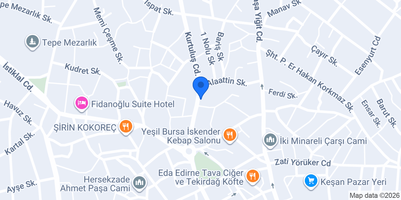 Durak fast food konumu