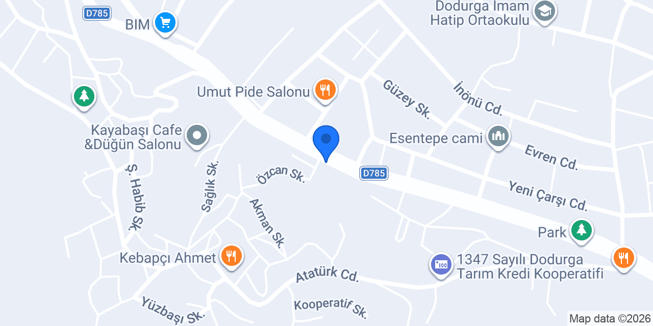 Dodurga İlçe Emniyet Amirliği konumu