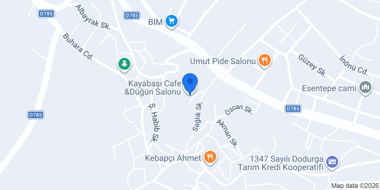 Kayabaşı Cafe &Düğün Salonu konumu