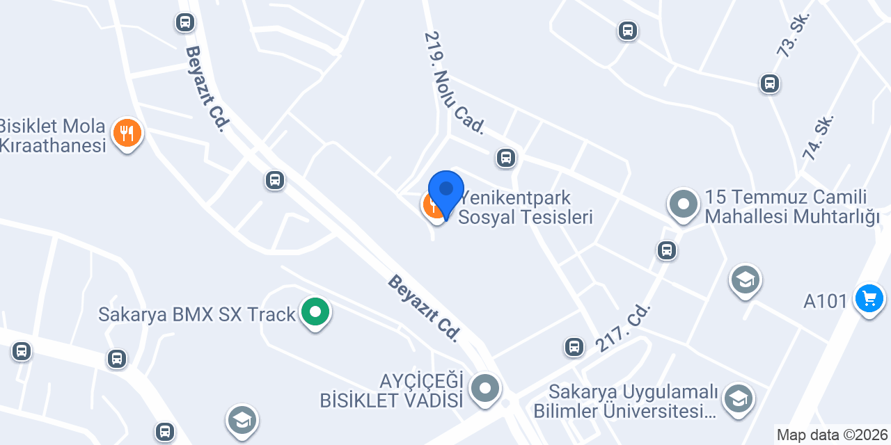 Yenikentpark Sosyal Tesisleri konumu