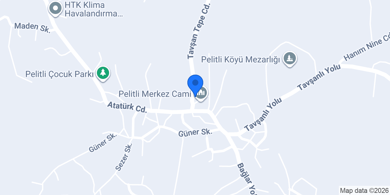 Pelitli Köyü Muhtarlığı konumu