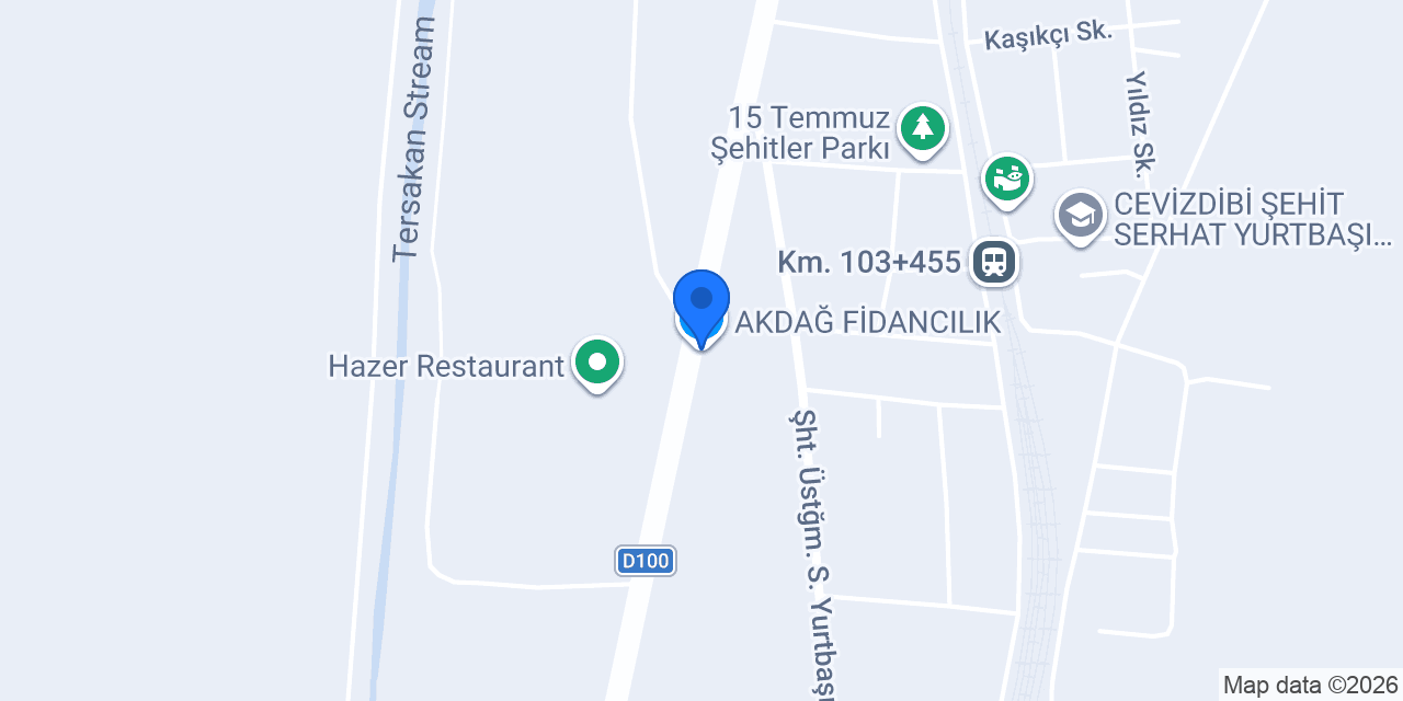 AKDAĞ FİDANCILIK konumu
