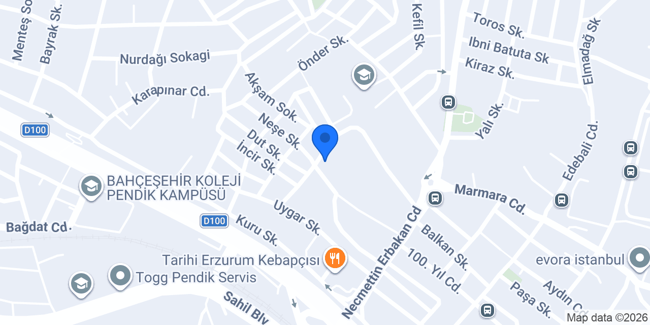 Pendik Kuran Eğitim Merkezi Müdürlüğü konumu