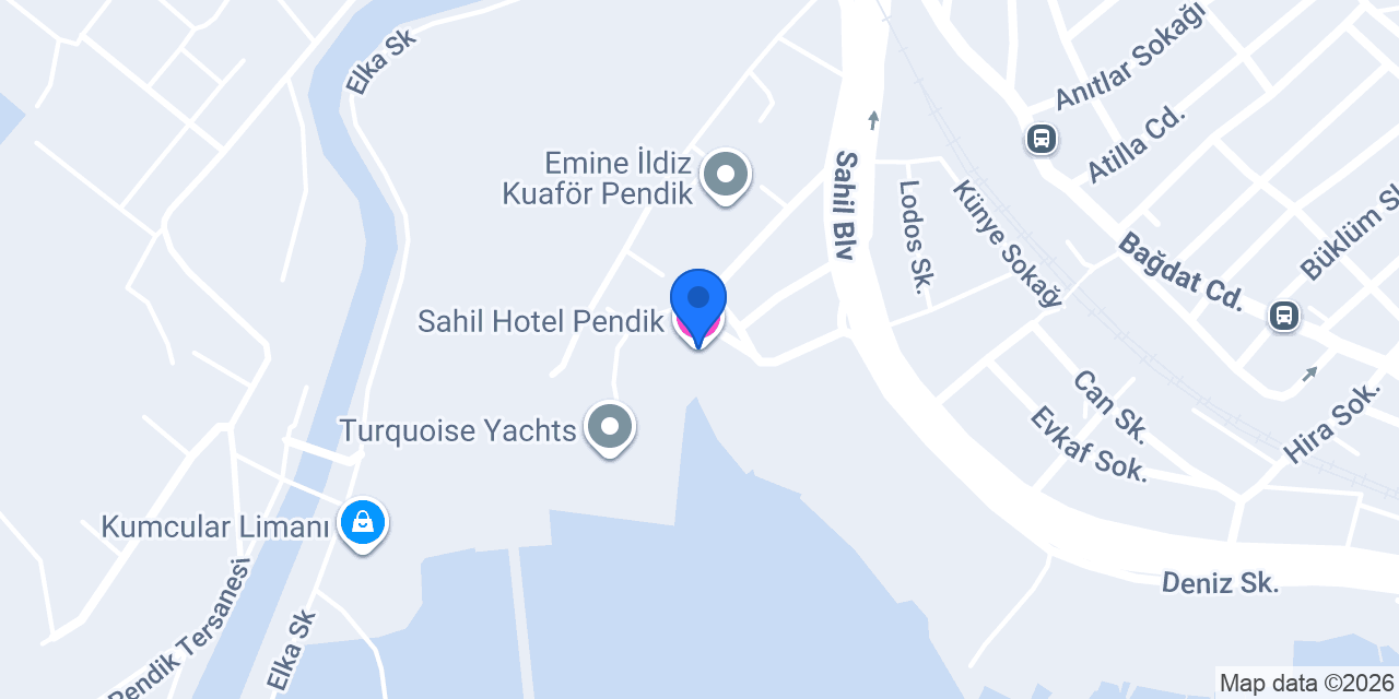 Sahil Hotel Pendik konumu