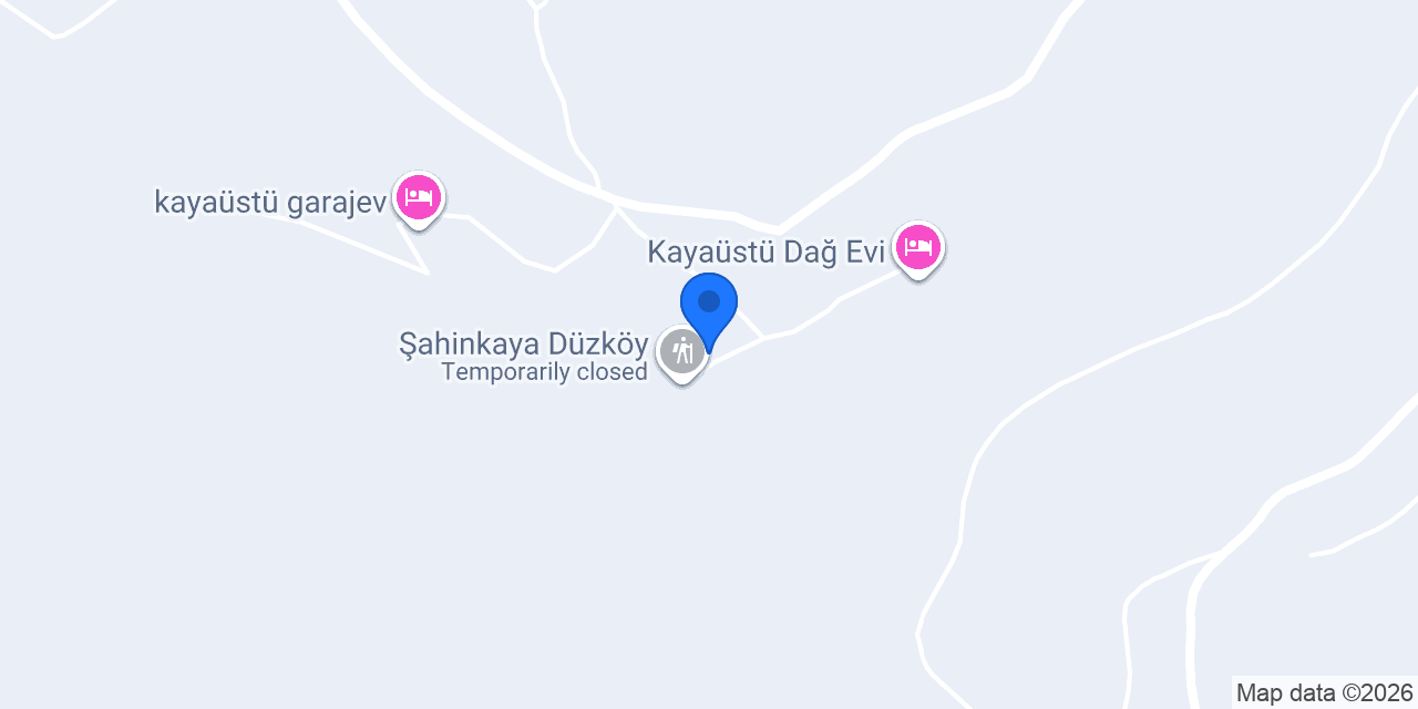 Şahinkaya Dağ Kafe konumu
