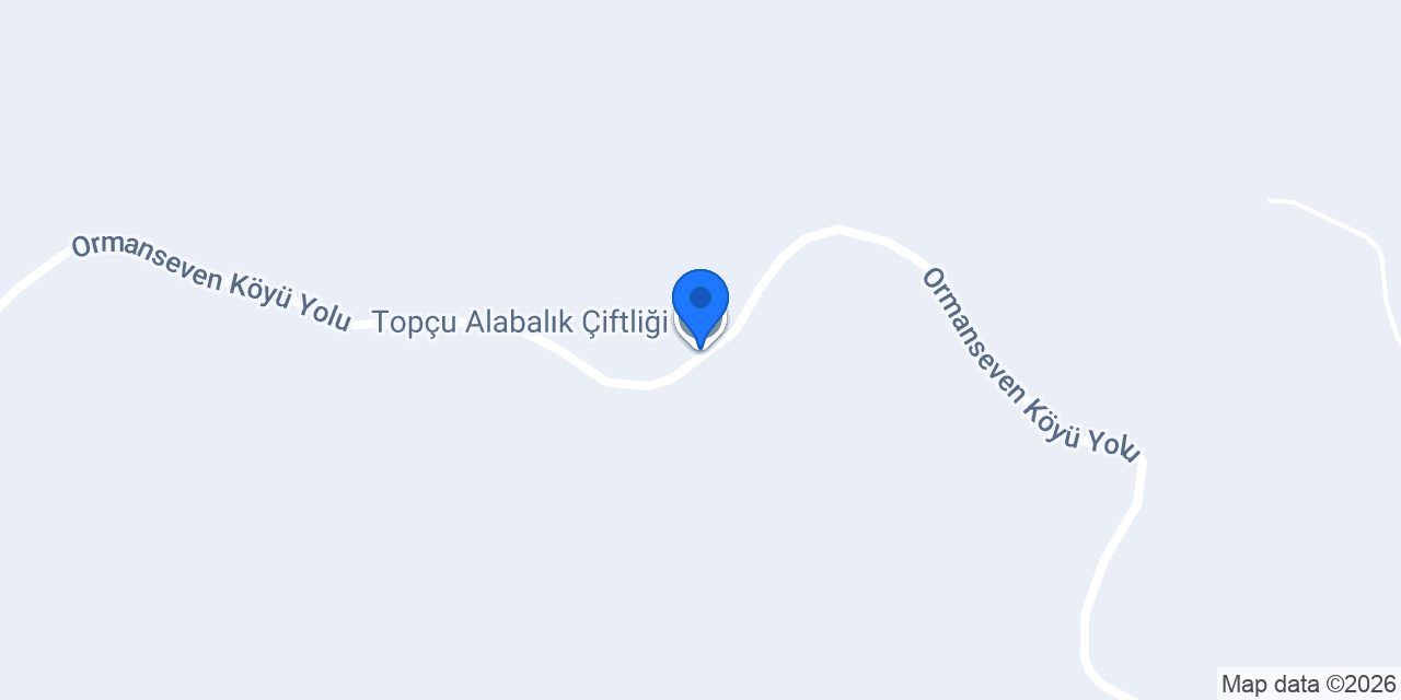 Topçu Alabalık Çiftliği konumu