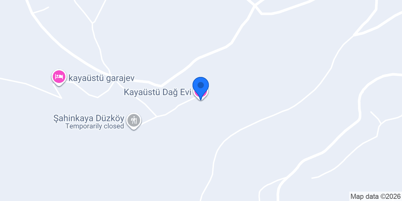 Kayaüstü Dağ Evi konumu