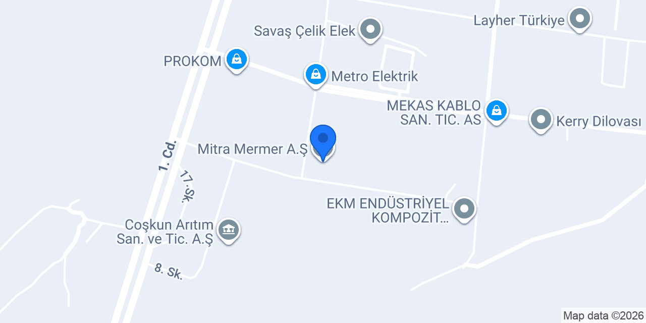 Mitra Mermer A.Ş. konumu