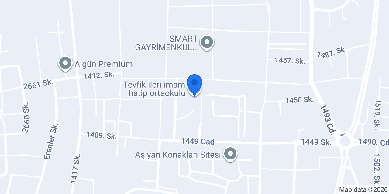 Tevfik ileri imam hatip ortaokulu konumu