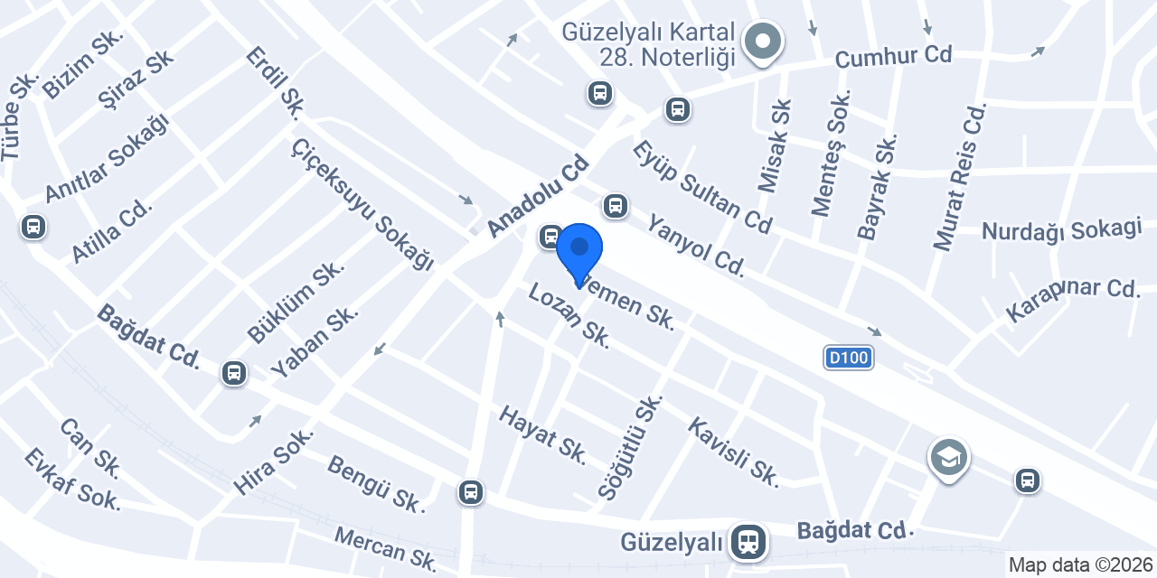 Güzelyalı Metro Turizm konumu