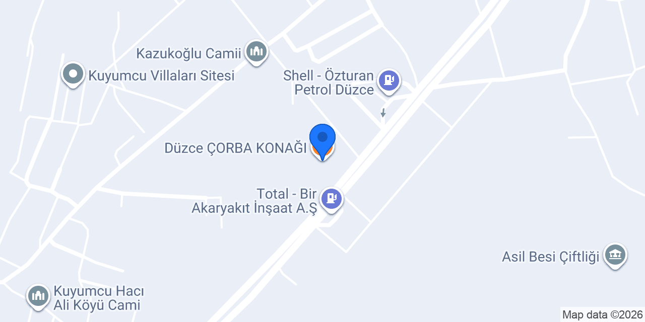 Düzce ÇORBA KONAĞI konumu