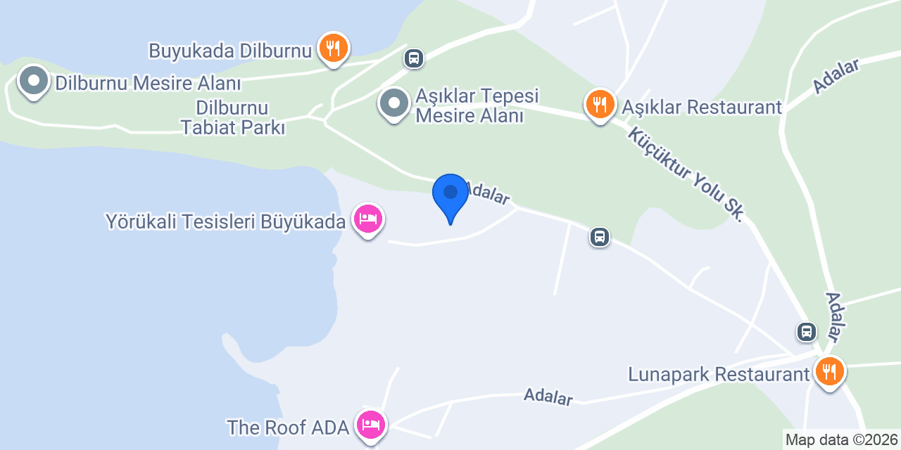 büyükada glamping konumu