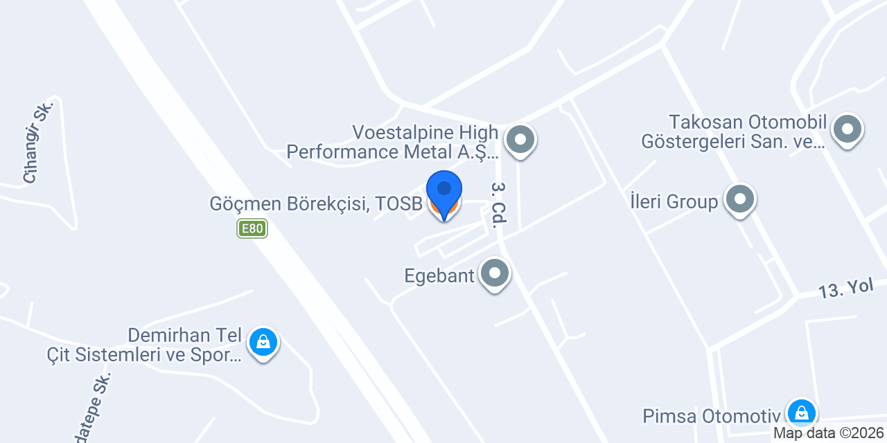 Göçmen Börekçisi, TOSB konumu