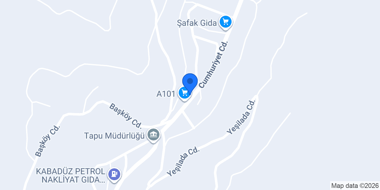 Ptt-kabadüz Şubesi konumu