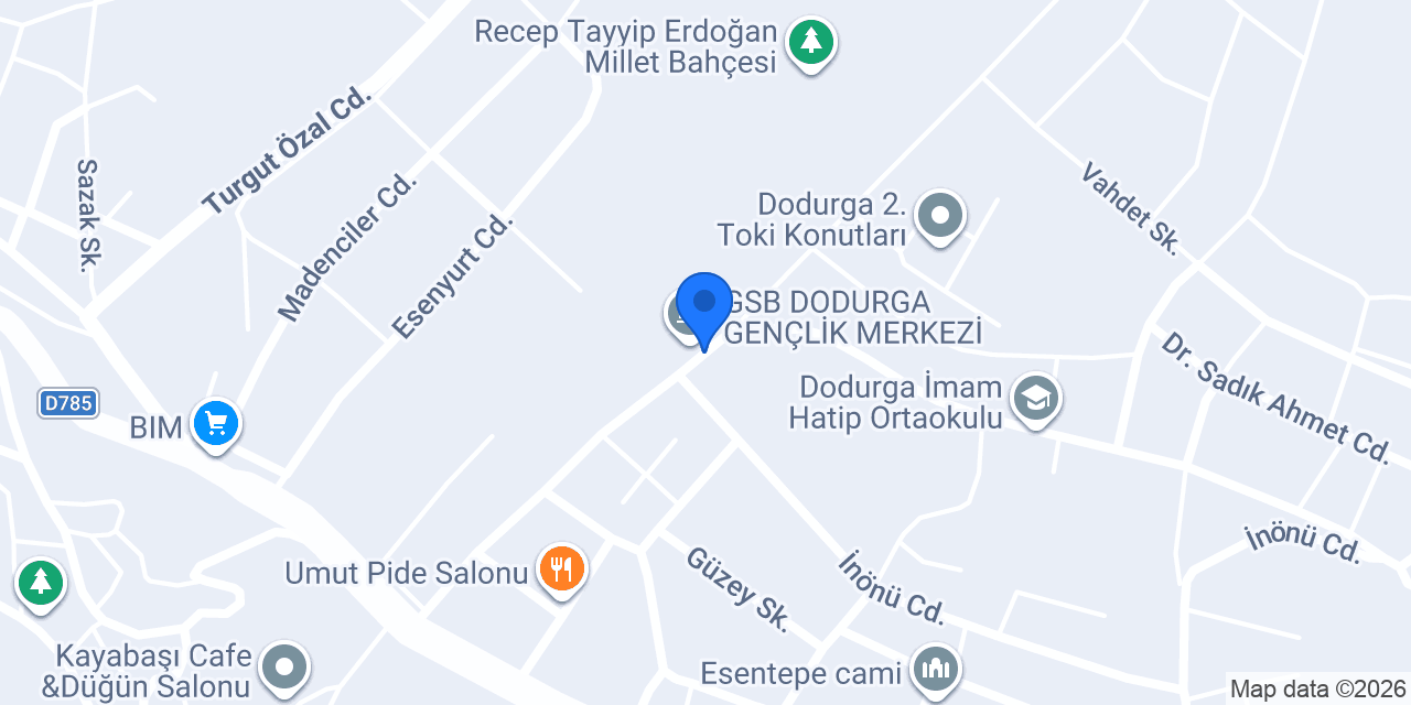 Dodurga Kız Öğrenci Yurdu konumu