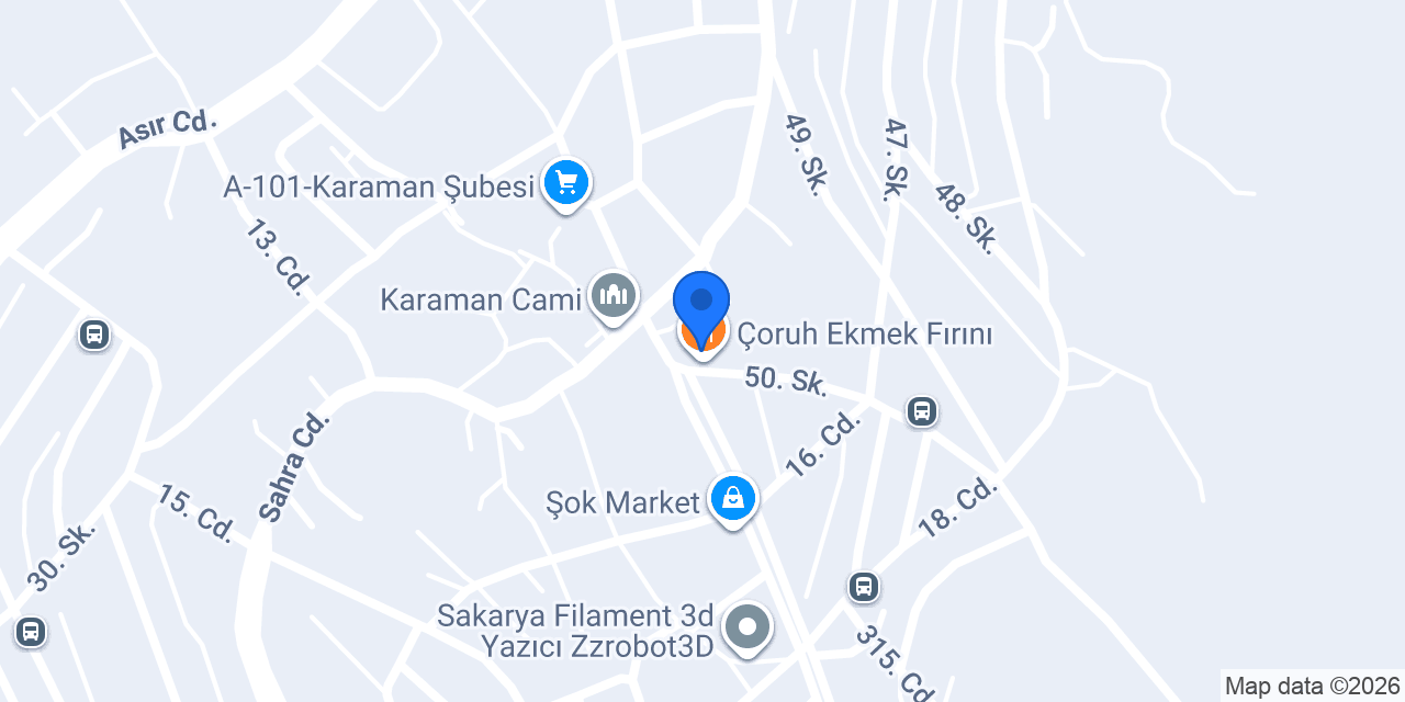 Çoruh Ekmek Fırını konumu