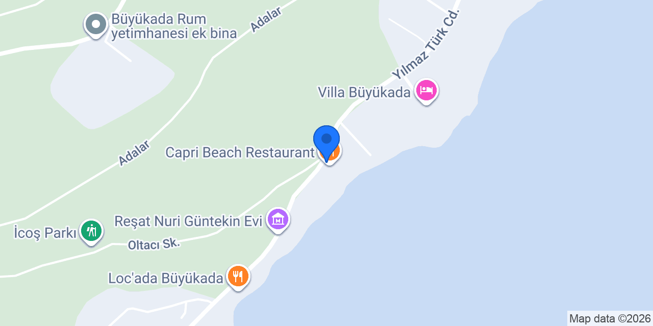 Capri Beach Restaurant konumu