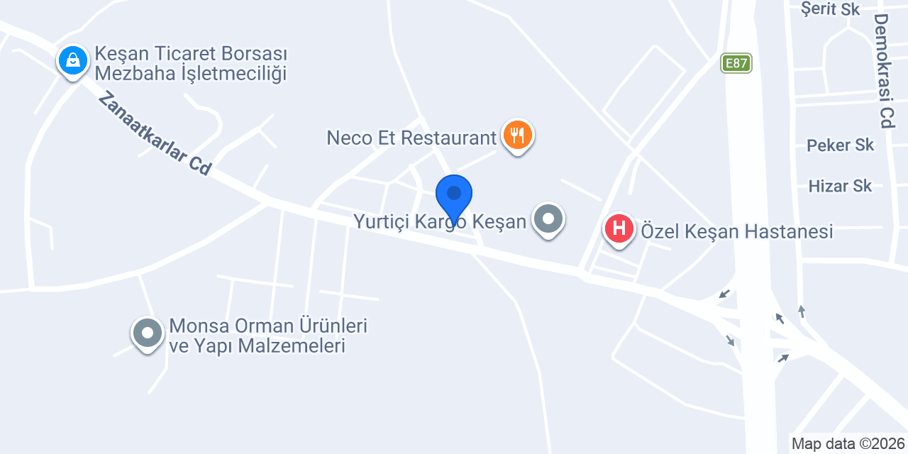 NMG Çelik Yapı / HIRDAVAT konumu