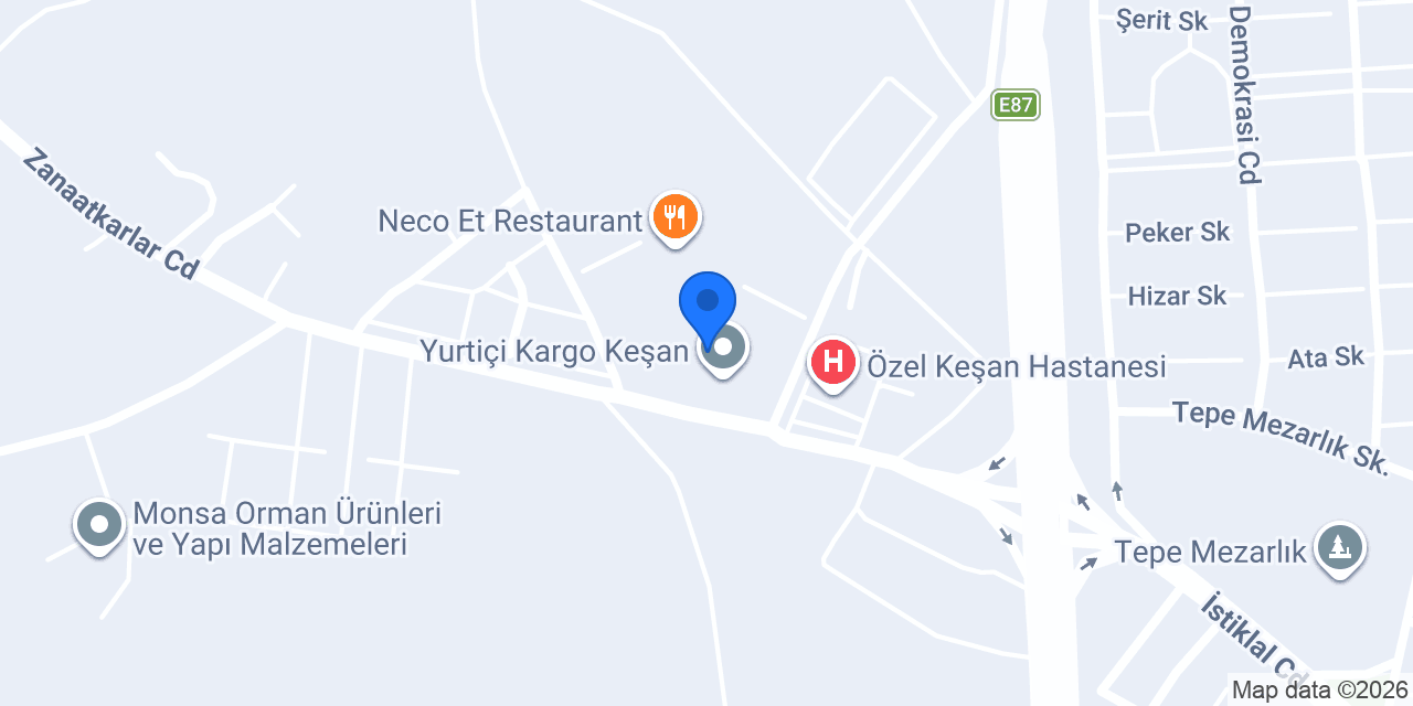 PETLAS-Koru Oto Lastik konumu