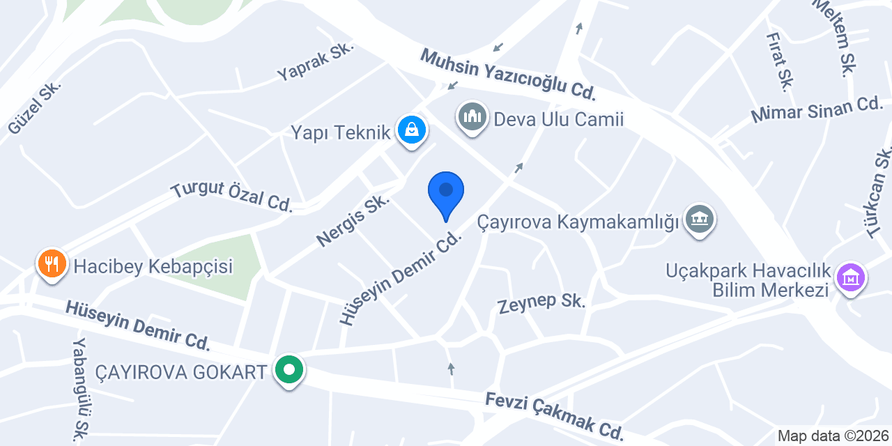 Yurtiçi Kargo Şekerpınar konumu