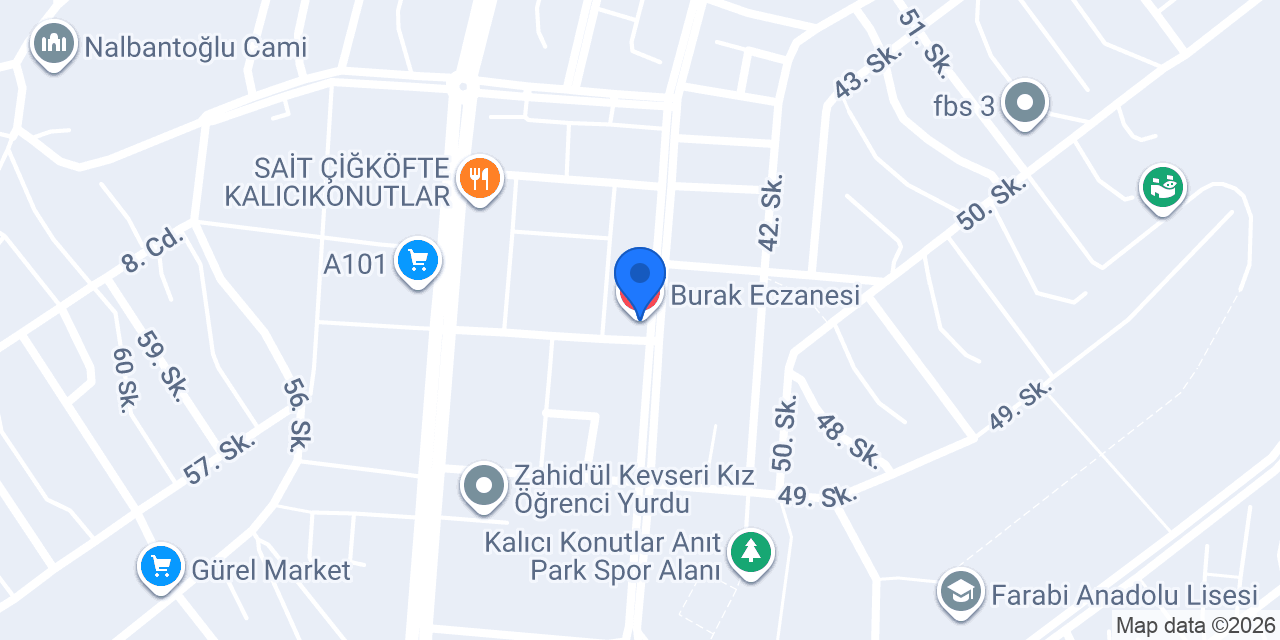Burak Eczanesi konumu