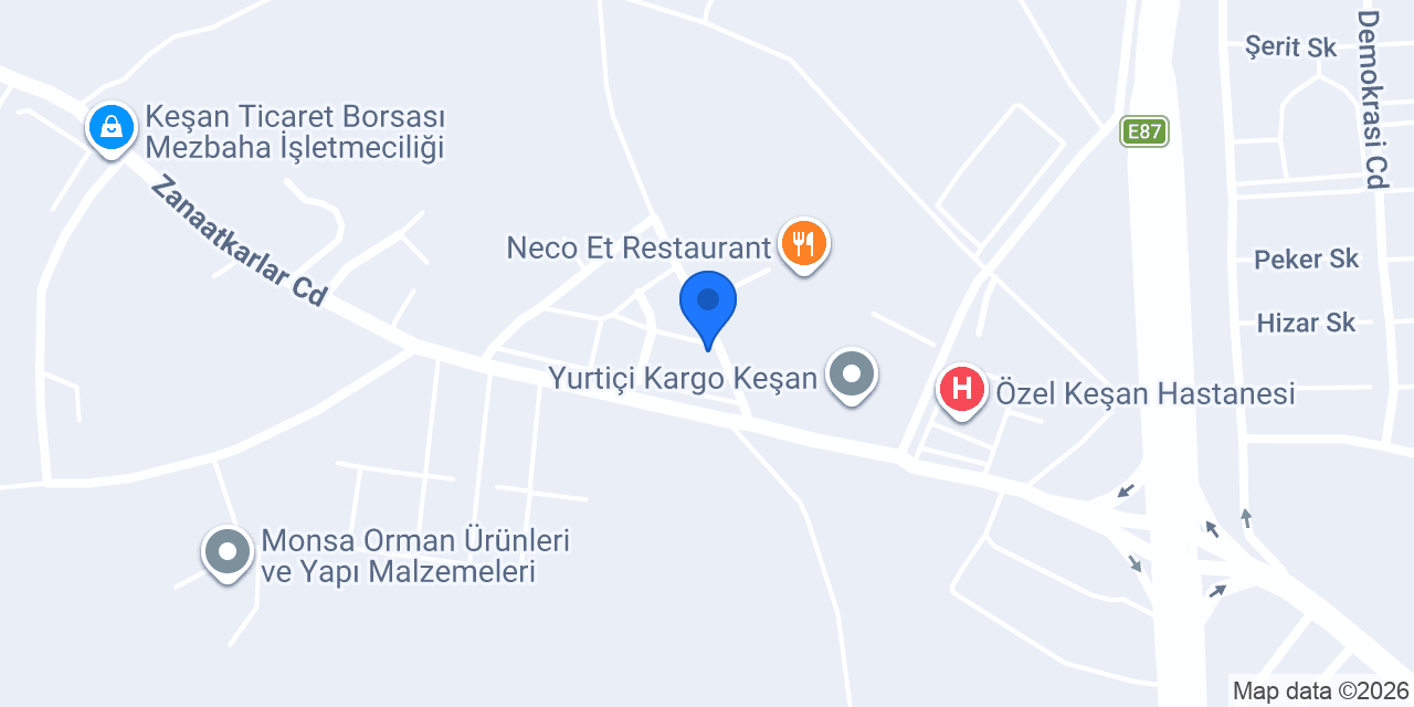 Öner Metal Hırdavat konumu