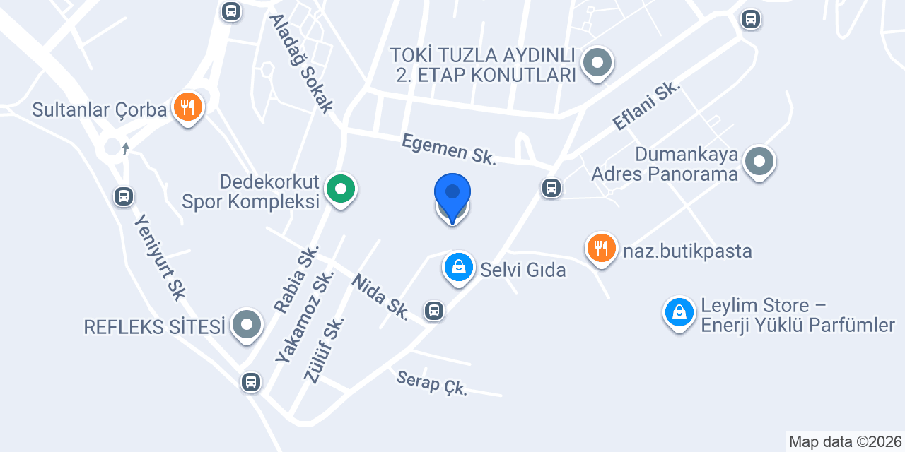 Dede Korkut Ortaokulu konumu